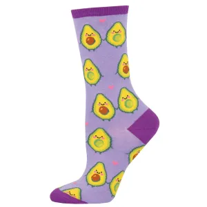 You Guac My World Lavender Novelty Socks - Women's